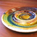Flambeaux bread and oil plate featured at Mackerel Sky Gallery of Contemporary Craft