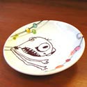 Lollipop Pottery plate featured at Mackerel Sky Gallery of Contemporary Craft