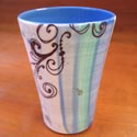 Lollipop Pottery tumbler featured at Mackerel Sky Gallery of Contemporary Craft